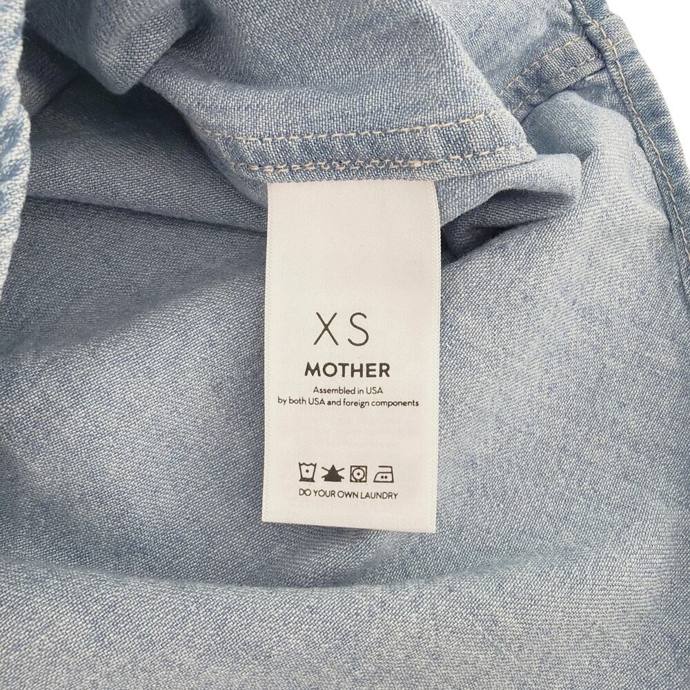 MOTHER All My Exes Denim Shirt in Let's Be Pacific XS - Picture 10 of 15